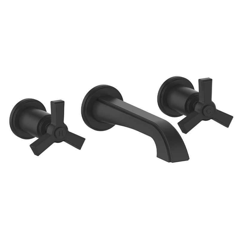 Vogt Zehn Wall-Mount Bathroom Sink Faucet – Matte Black – BF.Z3.1500.MB
