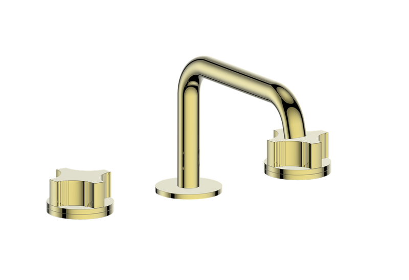 Vogt Mond 8" Widespread Bathroom Sink Faucet with Pop-Up Drain – Brushed Gold – BF.M2.1321.BG