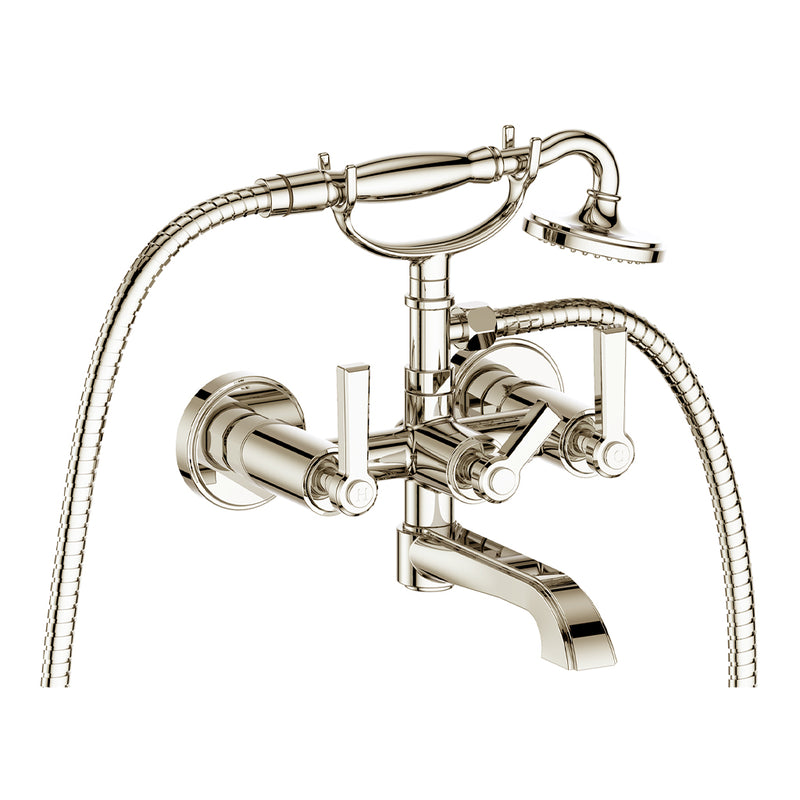 Vogt Zehn Wall-Mount Tub Filler – Polished Nickel – BF.Z1.2200.PN