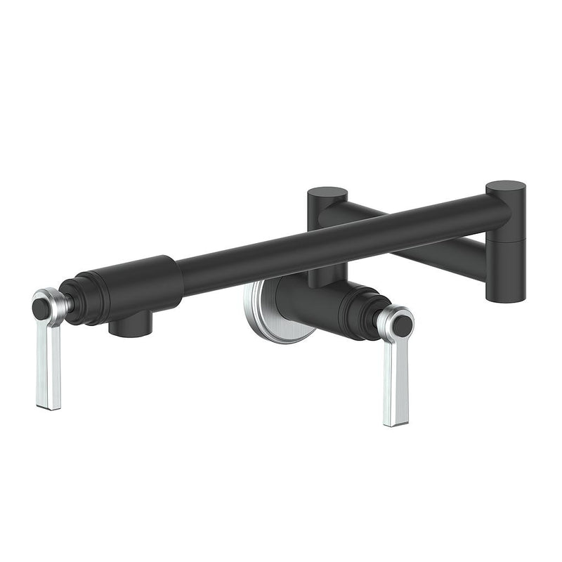 Vogt Zehn Kitchen Pot Filler – Matte Black / Stainless Steel – KF.ZN.11.SB