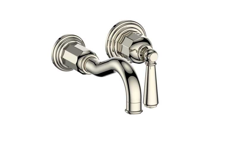 Vogt Carinthia Wall-Mount Bathroom Sink Faucet – Polished Nickel – BF.C1.1420.PN