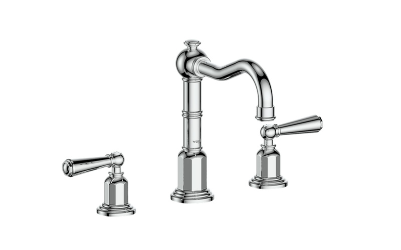 Vogt Carinthia 8" Widespread Bathroom Sink Faucet with Pop-Up Drain – Chrome – BF.C1.1321.CC