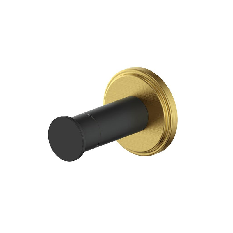 Vogt Zehn Robe Hook – Matte Black / Brushed Gold – BA.0309.BGB