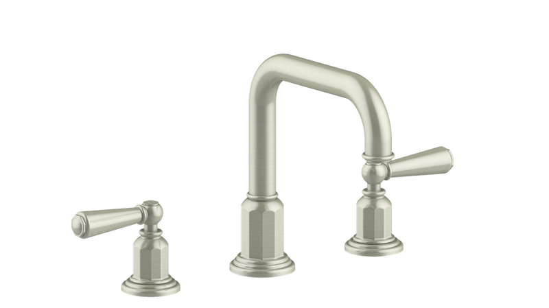 Vogt Carinthia 8" Widespread Bathroom Sink Faucet with Pop-Up Drain – Brushed Nickel – BF.C1.1331.BN