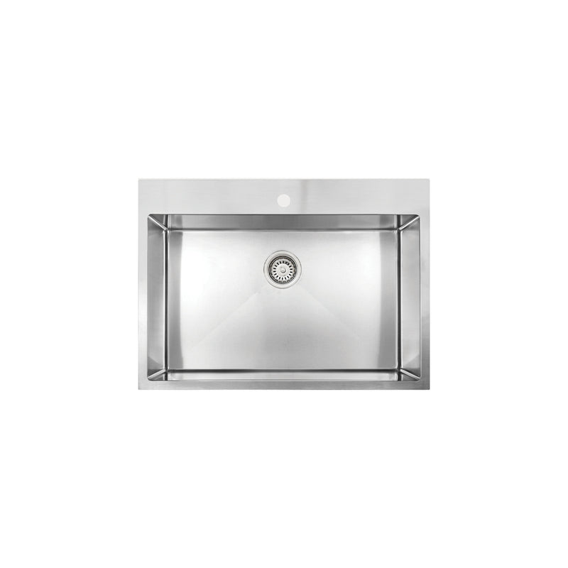Vogt Enns 18R 30" Single-Bowl 18-Gauge Stainless Steel Top-Mount Kitchen Sink – KS.3020.E18R-61