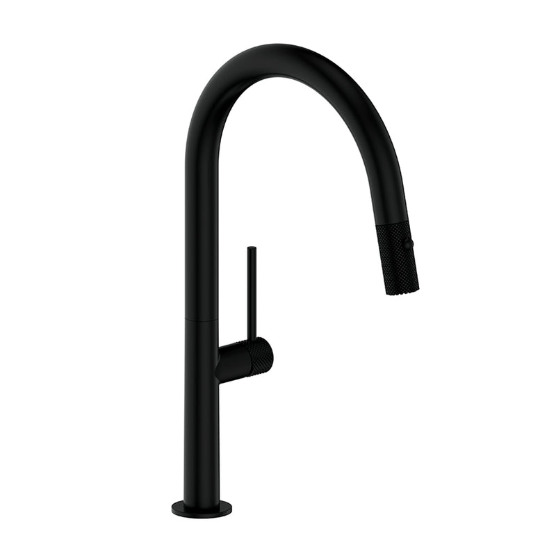 Vogt Drava 16" Pull-Down Kitchen Faucet – Matte Black – KF.16D1.1214.MB