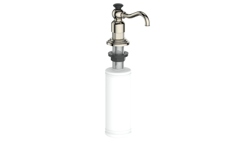 Vogt Carinthia Soap Dispenser – Polished Nickel / Matte Black – KA.04SD.PB