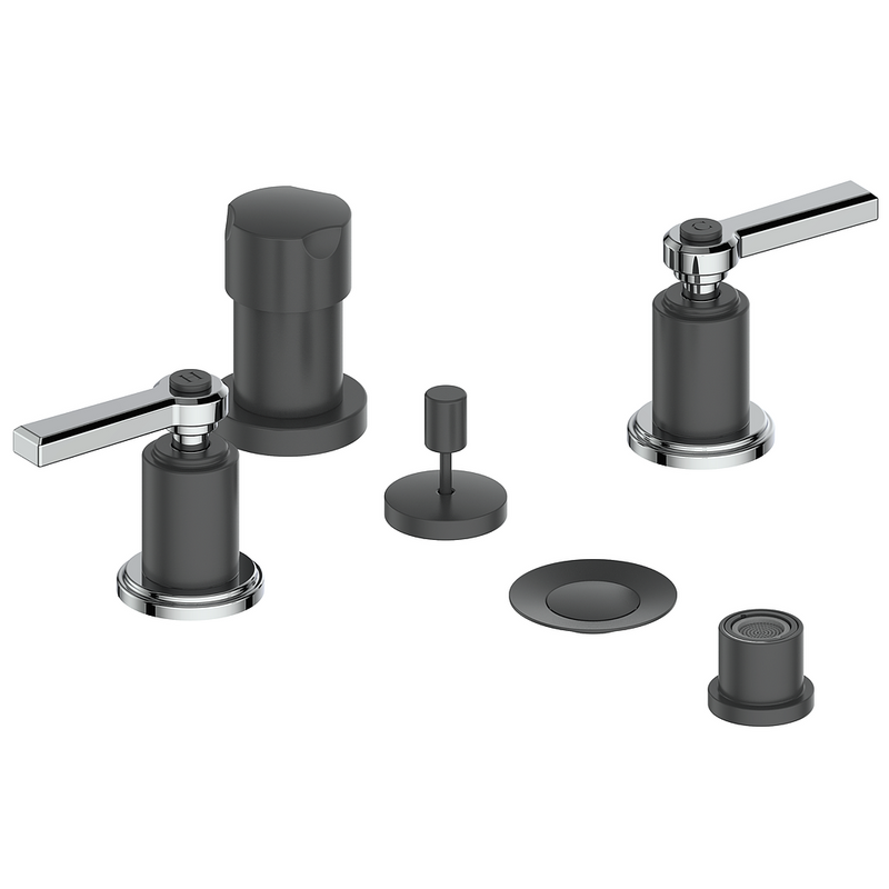 Vogt Zehn Bidet Faucet – Matte Black / Chrome – BF.Z1.3000.CB