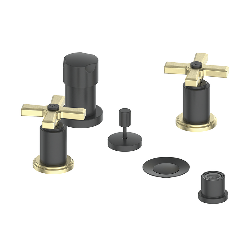 Vogt Zehn Bidet Faucet – Matte Black / Brushed Gold – BF.Z4.3000.BGB