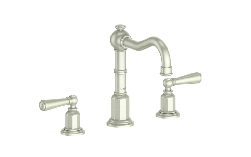 Vogt Carinthia 8" Widespread Bathroom Sink Faucet with Pop-Up Drain – Brushed Nickel – BF.C1.1321.BN