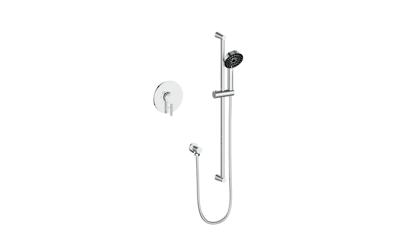 Vogt Worgl 1-Function Pressure-Balanced Shower System with Hand Shower – Chrome – SET.OR.110.100.CC