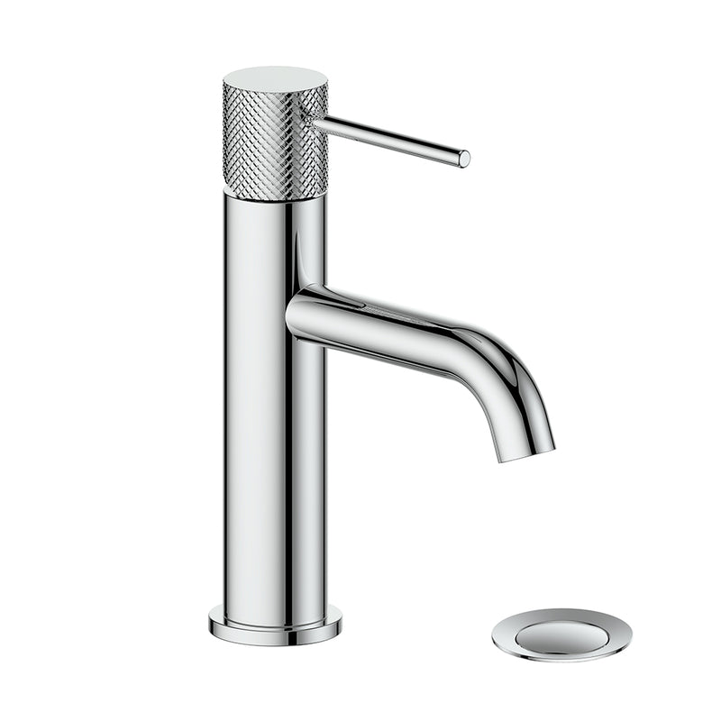 Vogt Drava Single-Hole Bathroom Sink Faucet with Pop-Up Drain – Chrome – BF.DA.1001.CC