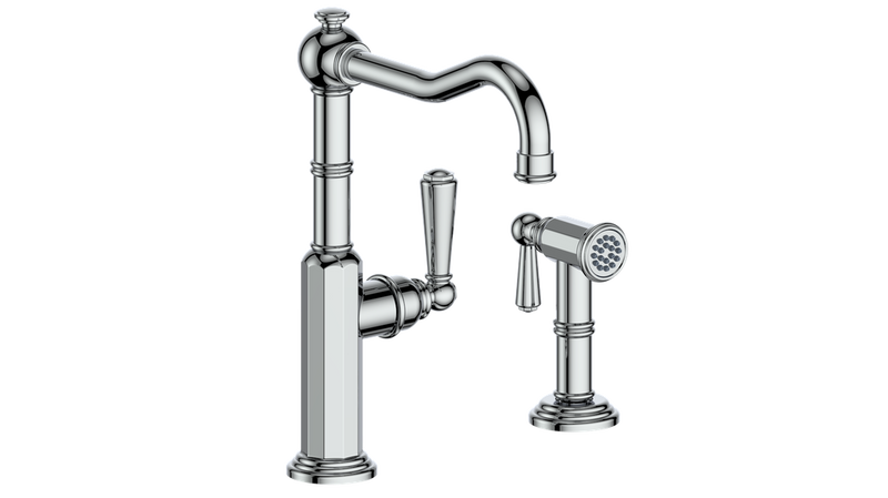 Vogt Carinthia Kitchen Faucet with Side Spray – Chrome – KF.12CA.2101.CC