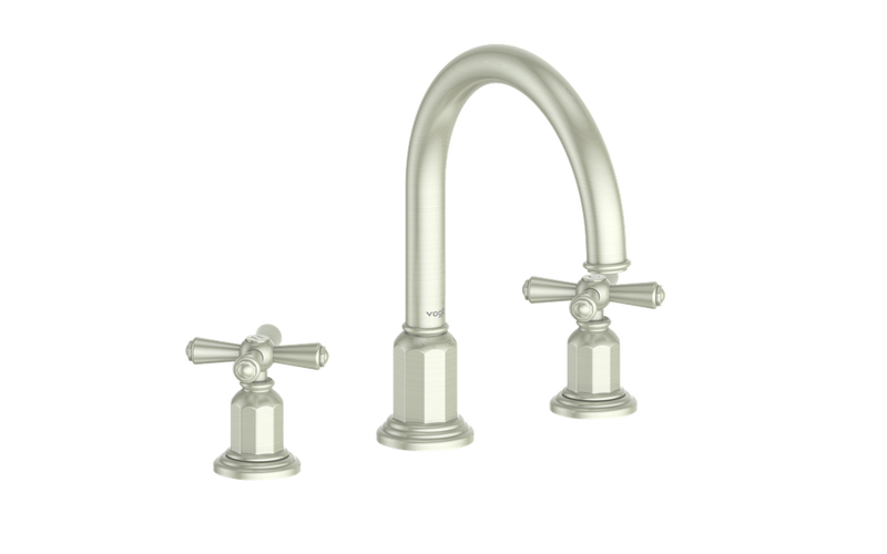 Vogt Carinthia 8" Widespread Bathroom Sink Faucet with Pop-Up Drain – Brushed Nickel – BF.C3.1311.BN