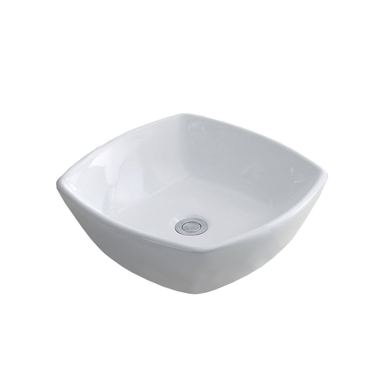 Vogt Gilgen 16" Square Porcelain Vessel Bathroom Sink – BS.1616.G23-60
