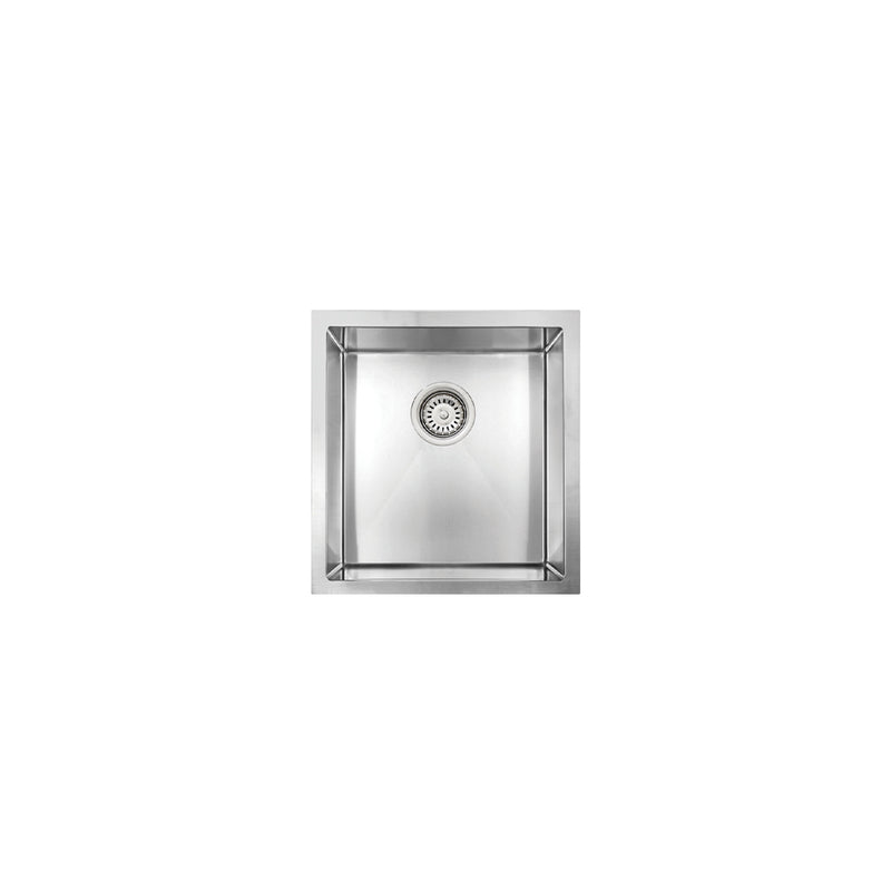 Vogt Berg 18R 15" Single-Bowl 18-Gauge Stainless Steel Undermount Bar / Prep Sink with Bottom Grid – KS.1515.B18R-63