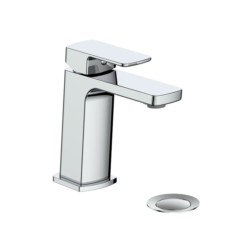 Vogt Niveau Single-Hole Bathroom Sink Faucet with Pop-Up Drain – Chrome – BF.NU.1001.CC