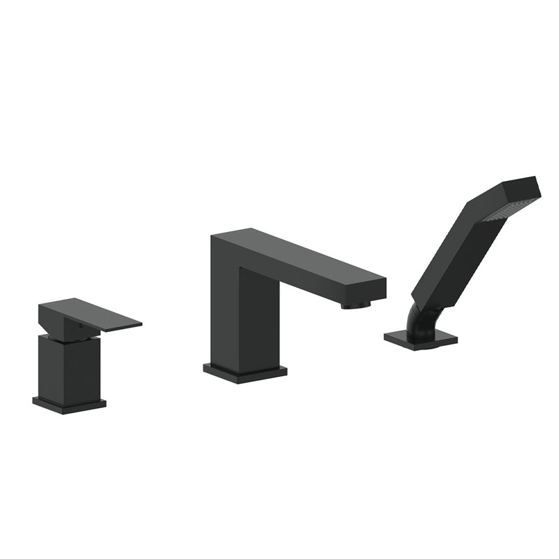 Vogt Kapfenberg 3-Hole Deck-Mount Tub Filler – Matte Black – BF.KG.2000.MB