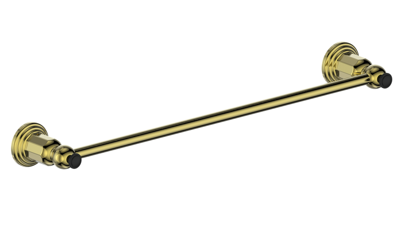 Vogt Carinthia 18" Towel Bar – Brushed Gold / Matte Black – BA.0610.BGB