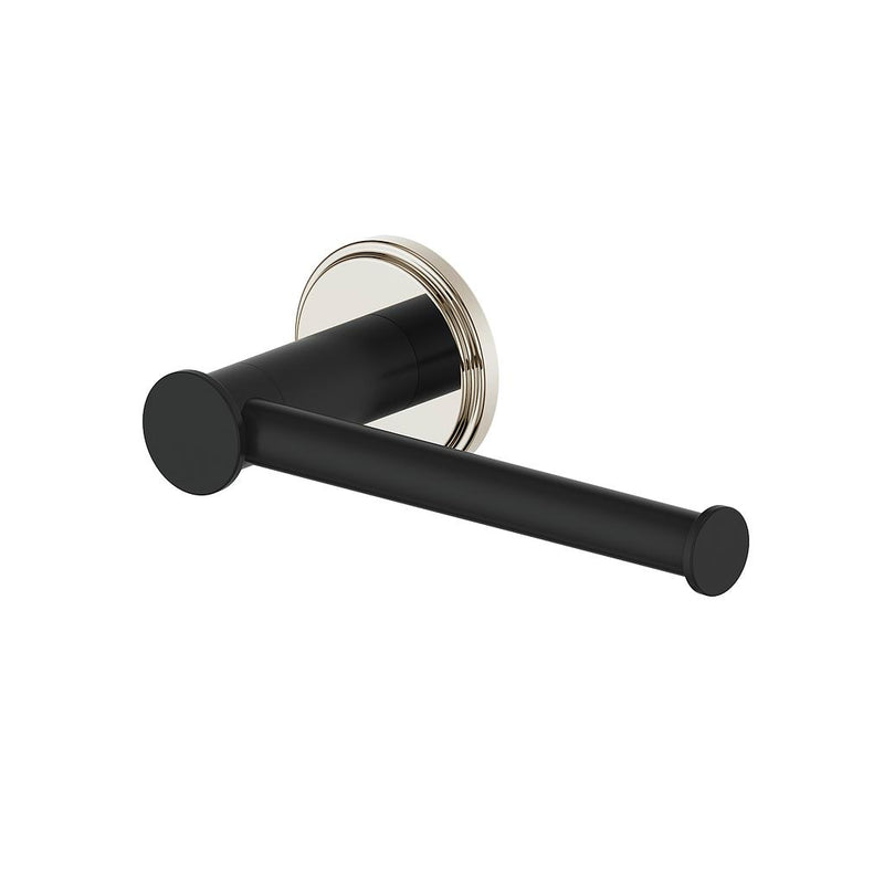 Vogt Zehn Toilet Paper Holder – Matte Black / Polished Nickel – BA.0209.PB