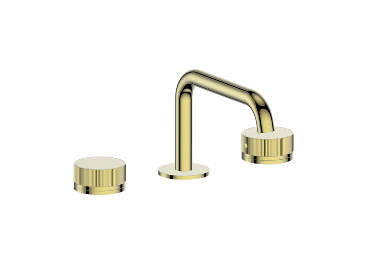 Vogt Mond 8" Widespread Bathroom Sink Faucet with Pop-Up Drain – Brushed Gold – BF.M1.1321.BG