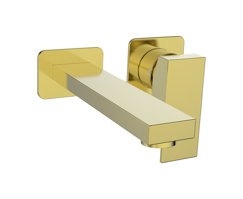Vogt Kapfenberg Wall-Mount Bathroom Sink Faucet – Brushed Gold – BF.KG.1400.BG