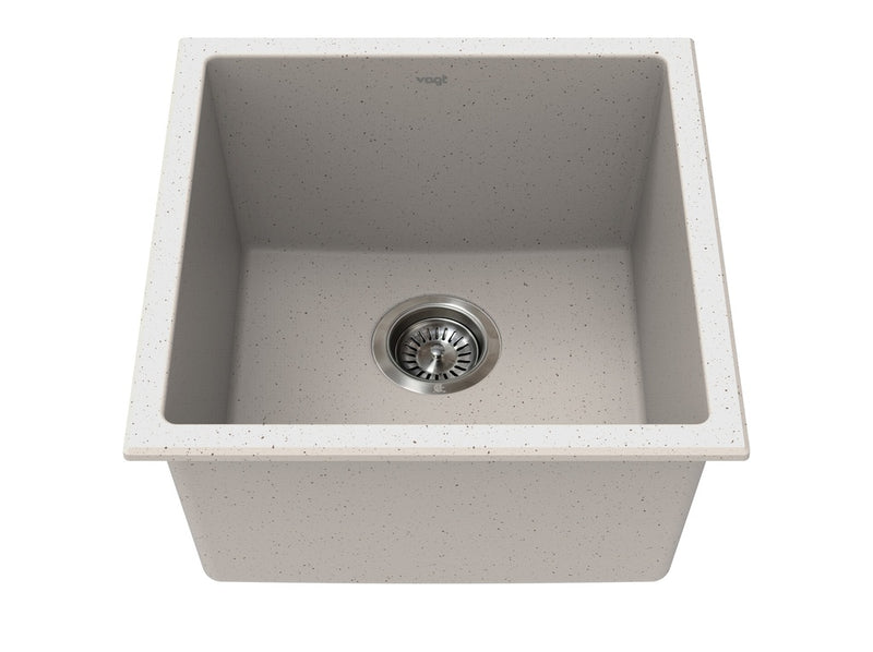 Vogt Vienna GS 17" Single-Bowl Vogranite Bar / Prep Sink – Powder Grey – KS.1717.V05G-61