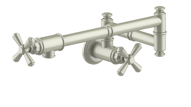 Vogt Carinthia Kitchen Pot Filler – Brushed Nickel – KF.CA.23.BN