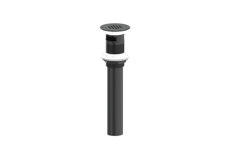 Vogt Grid Drain with Overflow – Matte Black – PU.401.MB