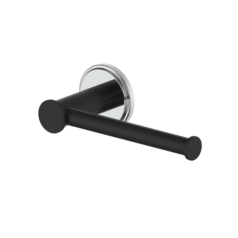 Vogt Zehn Toilet Paper Holder – Matte Black / Chrome – BA.0209.CB