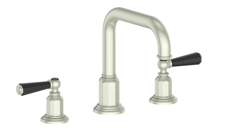 Vogt Carinthia 8" Widespread Bathroom Sink Faucet with Pop-Up Drain – Brushed Nickel / Matte Black – BF.C2.1331.BB