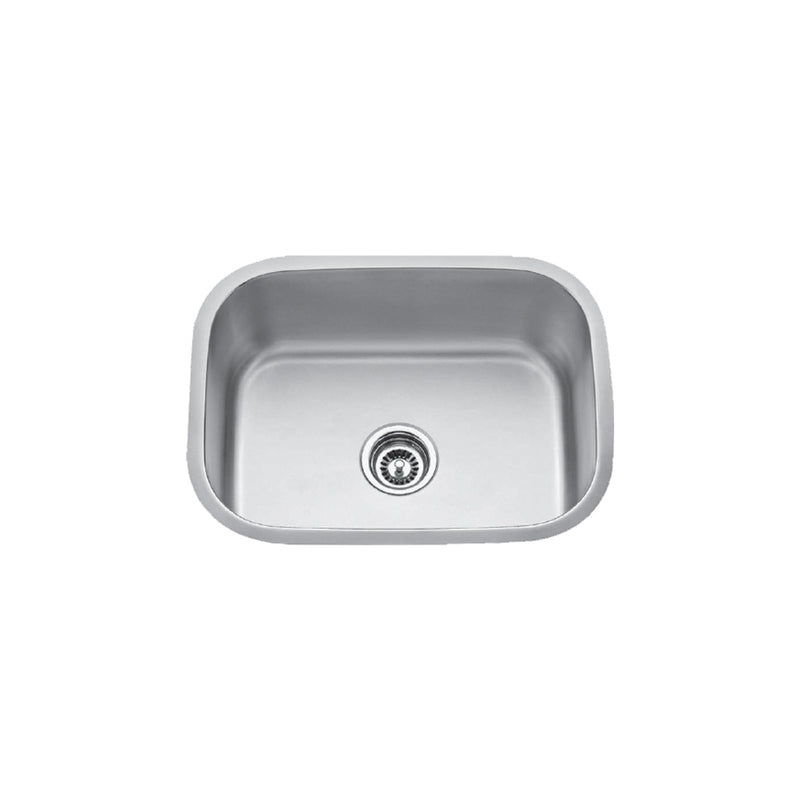 Vogt Tirol 23 1/2" Single-Bowl 18-Gauge Stainless Steel Undermount Kitchen Sink – KS.2317.T18P-61