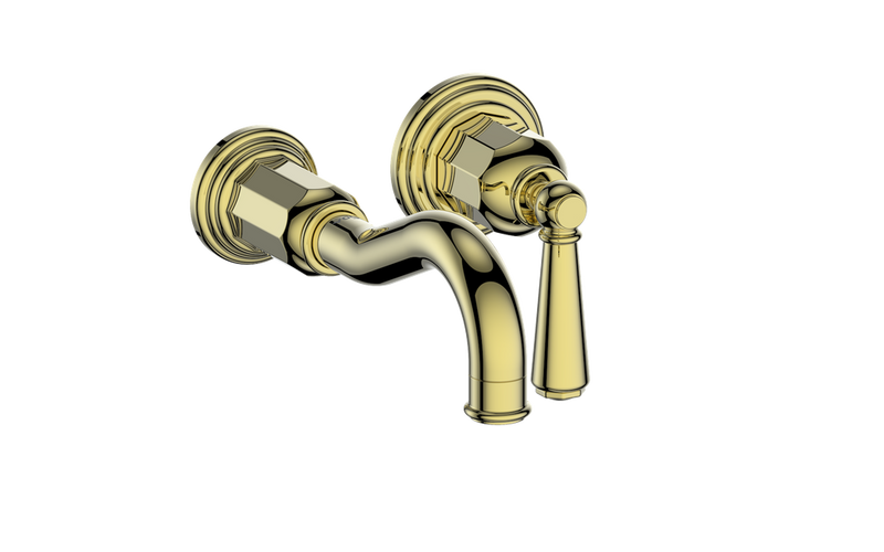Vogt Carinthia Wall-Mount Bathroom Sink Faucet – Brushed Gold – BF.C1.1420.BG