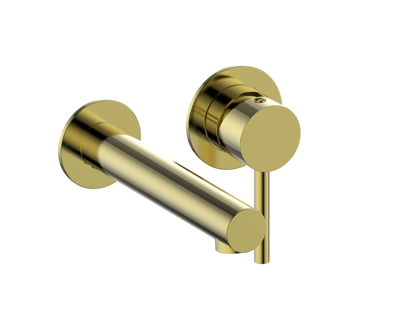 Vogt Worgl Wall-Mount Bathroom Sink Faucet – Brushed Gold – BF.WL.1400.BG