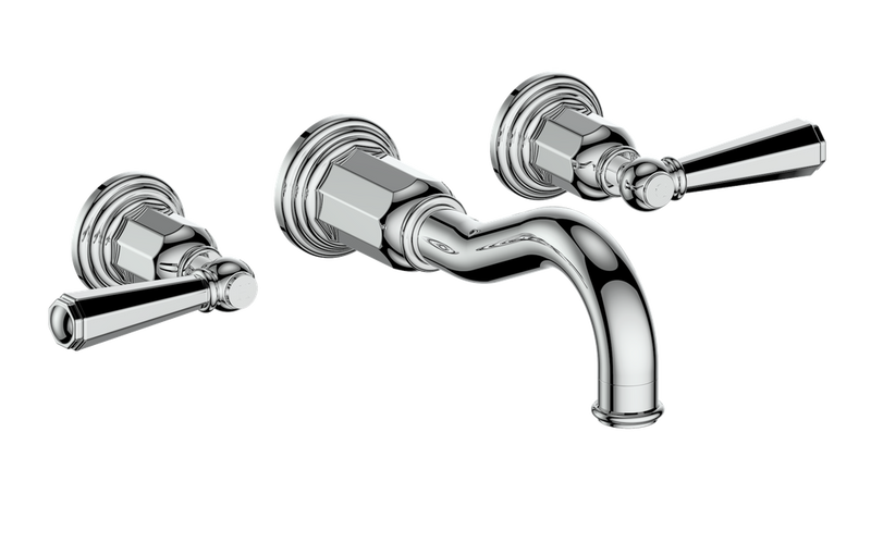 Vogt Carinthia 8" Widespread Wall-Mount Bathroom Sink Faucet – Chrome – BF.C2.1520.CC