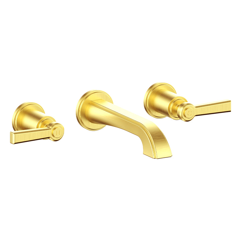 Vogt Zehn Wall-Mount Bathroom Sink Faucet – Brushed Gold – BF.Z1.1500.BG