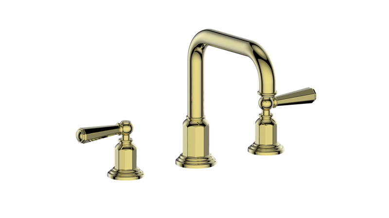 Vogt Carinthia 8" Widespread Bathroom Sink Faucet with Pop-Up Drain – Brushed Gold – BF.C2.1331.BG