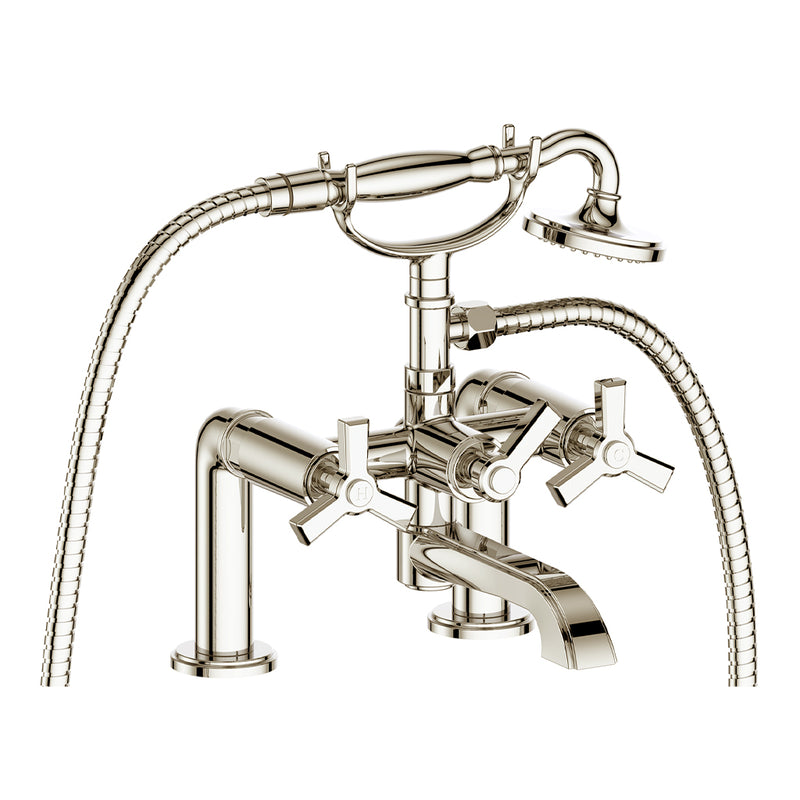 Vogt Zehn 2-Hole Deck-Mount Tub Filler – Polished Nickel – BF.Z3.2000.PN
