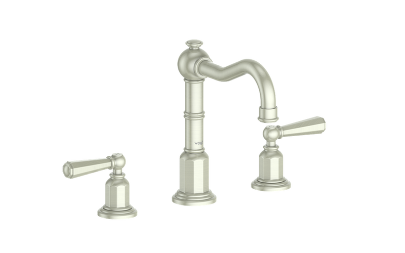 Vogt Carinthia 8" Widespread Bathroom Sink Faucet with Pop-Up Drain – Brushed Nickel – BF.C2.1321.BN