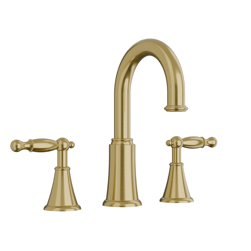 Rubi Qabil Widespread Lav. Faucet Brushed Gold – RAR18QOR