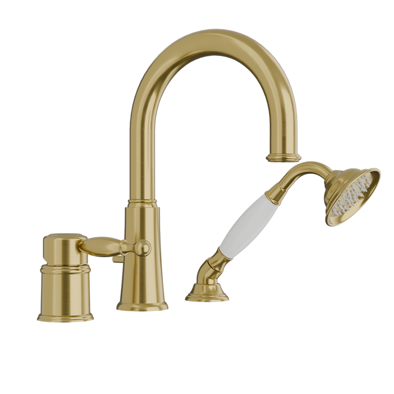 Rubi Qabil Deck Mount Tub Faucet Brushed Gold – RAR23QOR