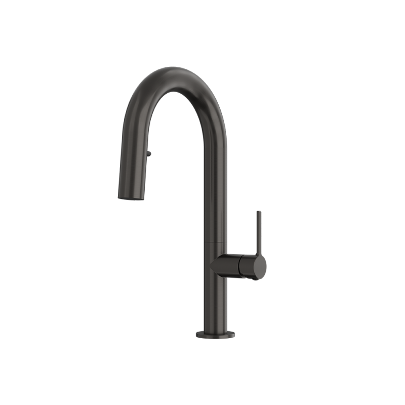 Rubi Carino Hidden Pull Down Dual Spray Bar & Prep Faucet Gunmetal – RCAR81D2GM