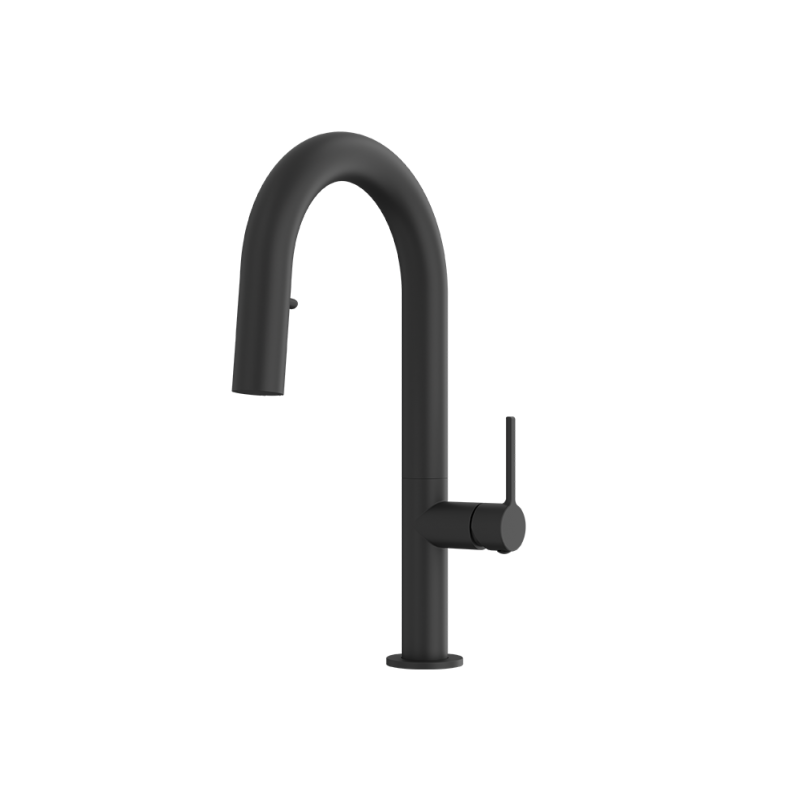 Rubi Carino Hidden Pull Down Dual Spray Bar & Prep Faucet Matte Black – RCAR81D2BK