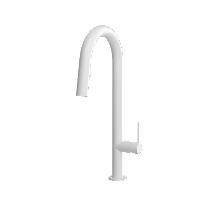 Rubi Cartier Pull Down Kitchen Faucet White - RCAR91D2WH