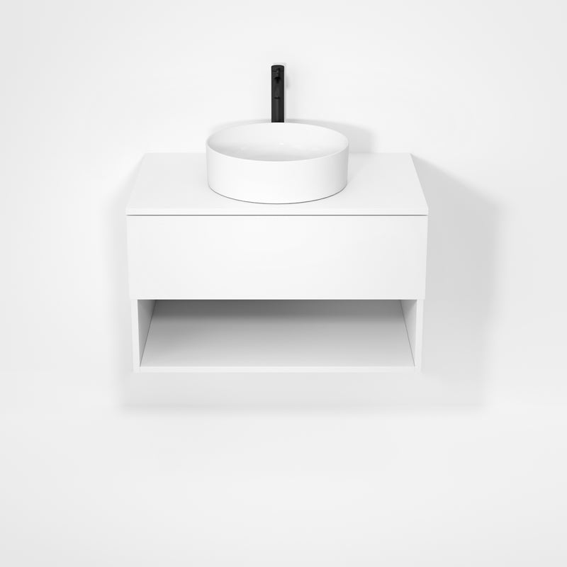 Rubi Haus 32" Wall Hung Vanity Matte White – RHS1400LK01MBL