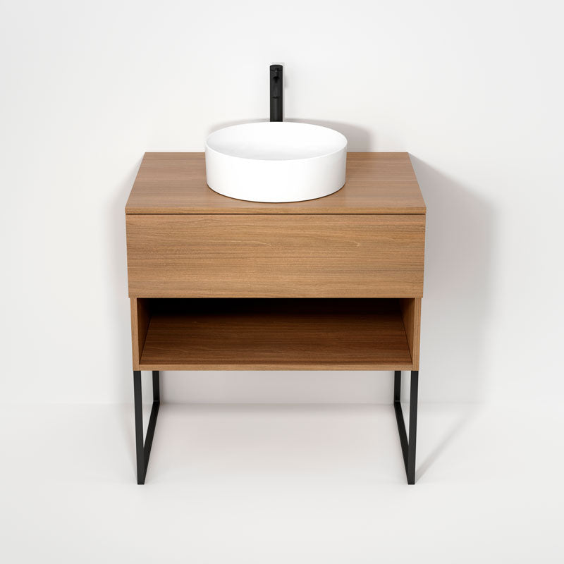 Rubi Haus 32" Wall Hung Vanity w. Decorative Legs Natural Oak – RHS1400LKU01NO