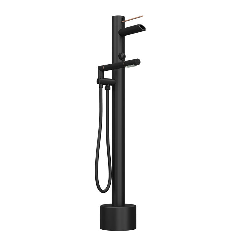 Rubi Kronos Freestanding Tub Faucet Matte Black / Copper - RKR21XDBKU