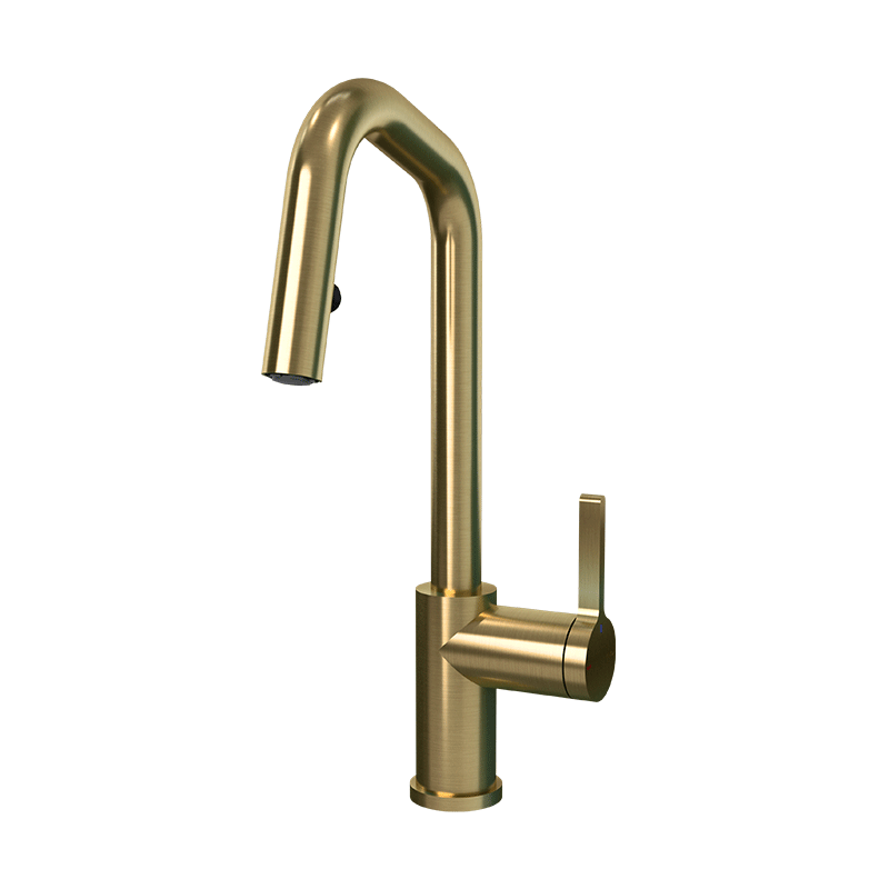 Rubi Loft-R Pull Down Kitchen Faucet Brushed Gold - RLO91D2EROR