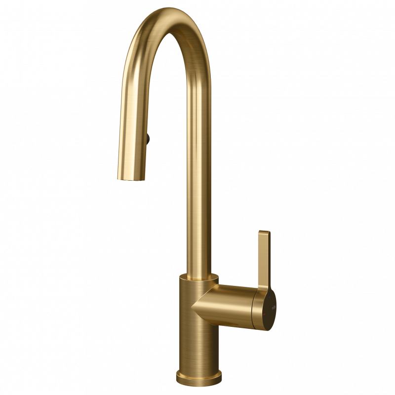Rubi Loft-U Pull Down Kitchen Faucet Brushed Gold - RLO91D2EUOR