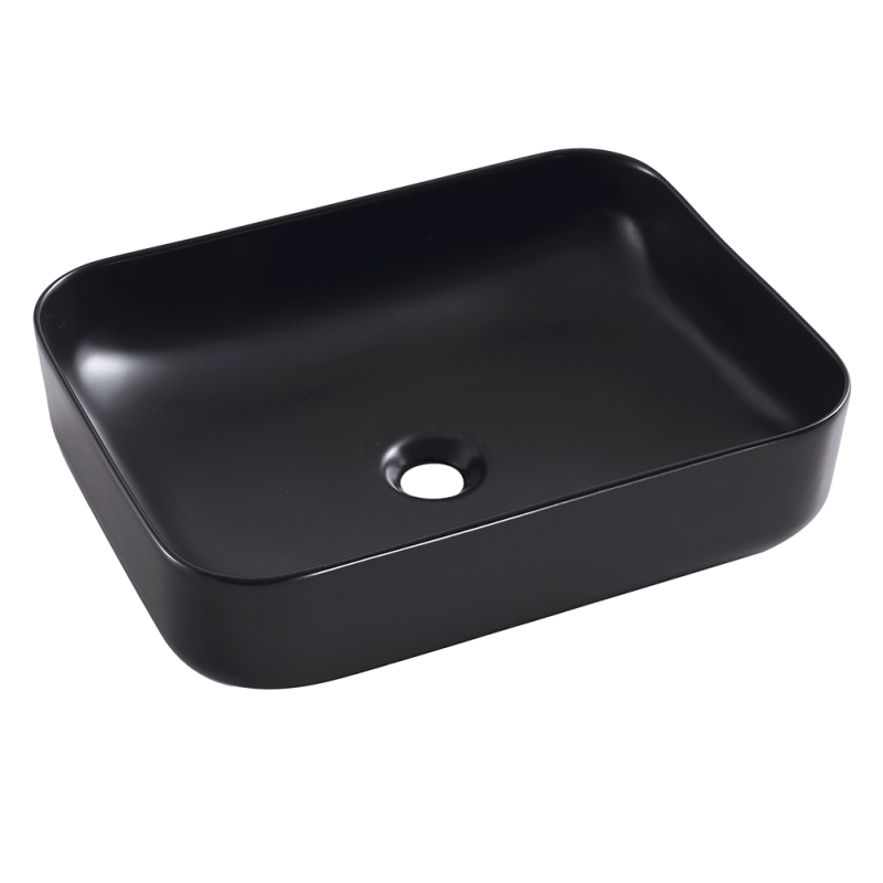 Rubi 20" Rectangular Vessel Sink Matte Black – RLV5010MBK